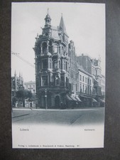 Lübeck , AK. 1921, sw. Kohlmarkt , nicht gel.