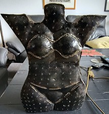 Unikat metall lampe - torso, frau