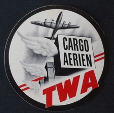 Altes Gepäckanhänger TWA