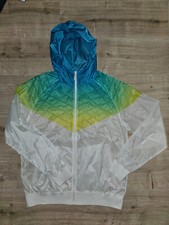 Nike Flywire Windrunner Jacke Gr. M  Weiß/Blau/Gelb glänzend NEU