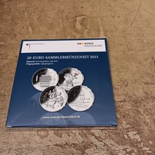 4 x 20 Euro Silber PP 