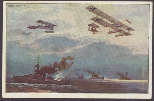 Wasserflugzeuge über der