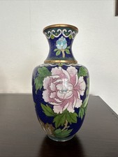 Vase China Cloisonne Messing