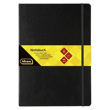 209292 - Notizbuch DIN A4 liniert Papier cremefarben 192 Seiten 80 g/m² Hardc...