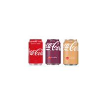 Coca Cola Original, Cherry, Vanilla je 24x0,33l Dosen (72 Dosen gesamt)