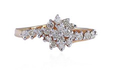 Pave 0,46 Cts Runde Brilliant