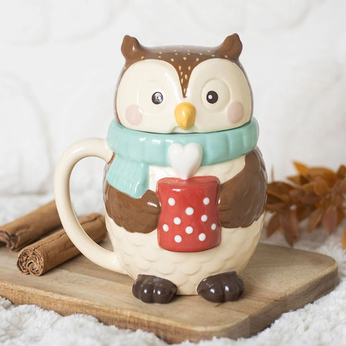Süße keramik tasse eule - tasse,