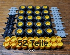 LEGO Rad, Räder Reifen Set. 20 Räder, 20 Felgen, 12 Achsen. 6014b TioTop.