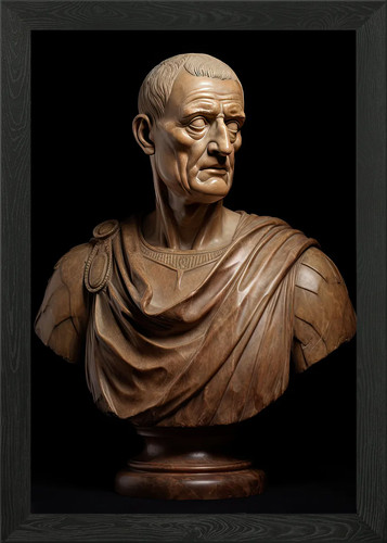 Julius cäsar büste gerahmtes - julius,