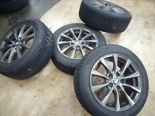 4x graue Borbet Alufelgen 7x16, 5x112 für BMW Audi VW Seat Skoda