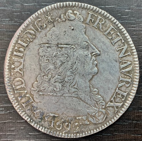 Louis xiv ecu - louis, (1643-1715)