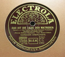 COMEDIAN HARMONISTS Das ist die Liebe der Matrosen / Wenn der Wind weht über...