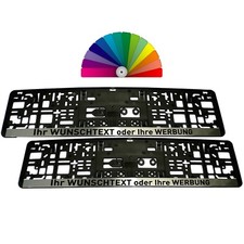 2x Kennzeichenhalter mit CHROM