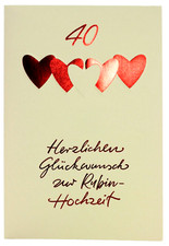 hanra Rubin Hochzeit Karte 40