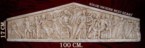 Tympanum wandrelief gipstuck - tympanum,