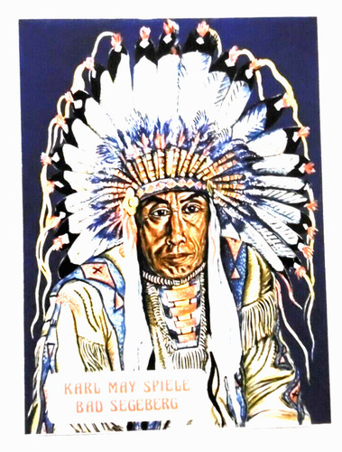 Alte aufkleber postkarte karl - ,