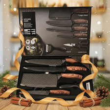 Küchenmesser Profi Kochmesser Set Japanisches Damaskus Muster Edelstahl Messer