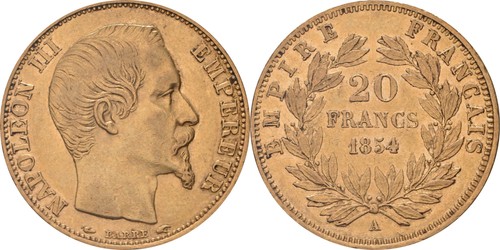 Frankreich francs 1854 a - frankreich:20,