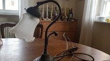 Tischleuchte,  Messinglampe, Vintage, Landhaus-Leuchte 