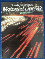 Prospekt Brochure Suzuki Motorrad Programm mit Bimota SB 3 D Stand 1983