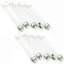 10x  Halogen Fassung G5,3 Halogenfassung Spezial mit Halterung u. Porzelanklemme