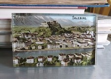 Antike FOTO Glasplatte SALZBURG TIROL ÖSTERREICH Stadt Photographie 