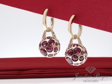 Pomellato Ohrringe Harem Gelbgold & Rosegold 750 Rhodolithe Gold Ohrhänger