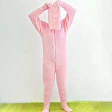 Pink catsuit thick fuzzy
