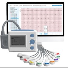 12 Blei EKG Monitor 24h EKG Holter Aufnahme mit KI Analyse Arbeit mit Mac&Windows