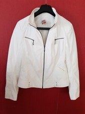 Bonita Waschlederjacke Gr .S / 36 / 8,Weiss,Leichte Jacke, Herbstjacke,