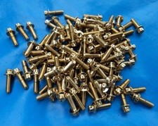 BBS RM 012 6,5x15  Schrauben M7x24 Gold Felgenschrauben Goldschrauben vergoldet