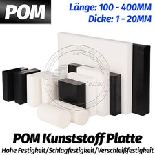 POM Zuschnitt POM Platte Dicke 1mm-60mm Kunststoffplatte Platten 100mm-400mm