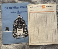 Ins richtige Gleis mit Berliner-TT-Bahnen 1980 mit Preisliste