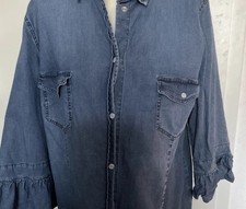 Alba Mode Jeansbluse Jeans