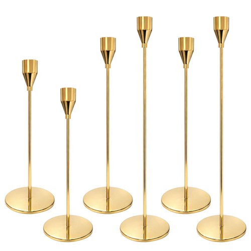 Kerzenhalter set gold vintage - kerzenhalter,