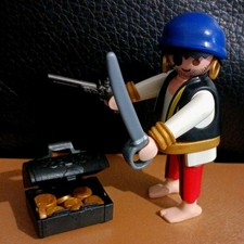 Playmobil Special - 4662 - Pirat Einauge - original schwarze Schatzkiste - rar