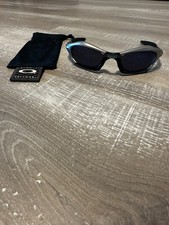 Oakley Splice  Sonnenbrille White Chrome-Crystal Black / Ice Blue Iridium *NEU*