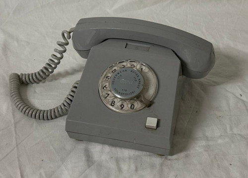 Telefon grau retro - grau, ,