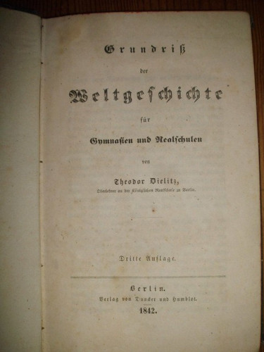 Grundriß der weltgeschichte - grundriß,