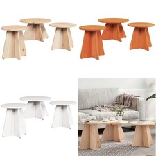 Couchtisch 3 pcs Massivholz