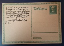  Sonderpostkarte ungelaufen Hindenburg 20er Jahre Faksimile Unterschrift 