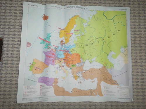 Alte landkarte europa - europa, 1815