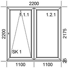 PVC-Fenster SCHÜCO Balkontür