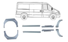Für Ford Transit BJ 2000-2013 Kurz Reparaturblech Schweller Blech Set XL
