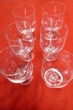 6 x Wasserglas  Rosenthal Glas "Variation" Entwurf T. Wirkkala 70er Jahre