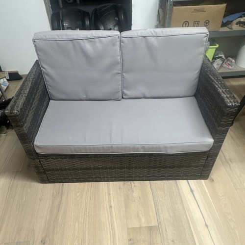 Rattan lounge sofa mit - mit, tisch