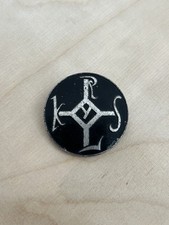 CDU Wahl-Anstecker „Mit uns für Aachen“ mit Karlsmonogramm Pin Button Vintage 