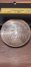 DDR Medaille 7.11.1976 Harzlauf Jubiläumslauf Thale Harz 1967 - 1976 Seilbahn 