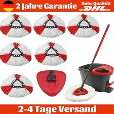7er Ersatz Wischbezug für Vileda Turbo Wischmop Easy Wring Clean Moppkopf Mop DE