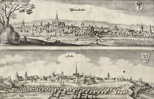 WORMS - Panoramaansicht - Merian - Kupferstich 1645